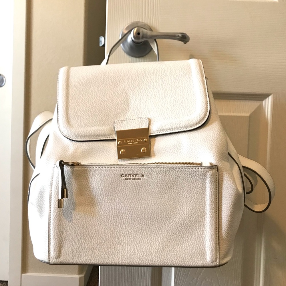 Carvela Kurt Geiger “Minnie” White Rucksack Backpack